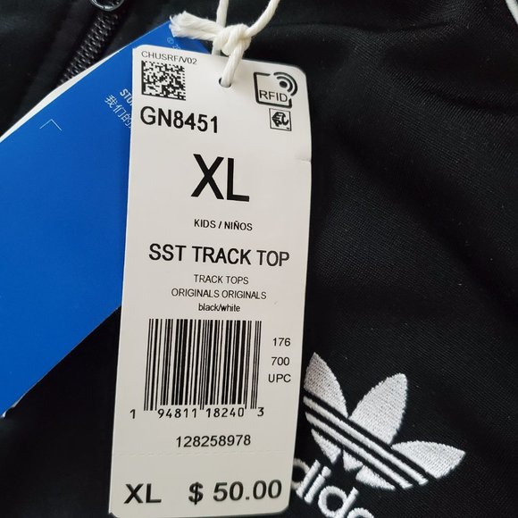 NWT ADIDIAS ADICOLOR SST TRACK JACKET - Youth XL - Picture 8 of 8